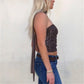 Y2K Retro Polka Dot Mesh Tube Top with Matching Choker Halter Neck Ruched See-Through Cropped Top Edgy Streetwear