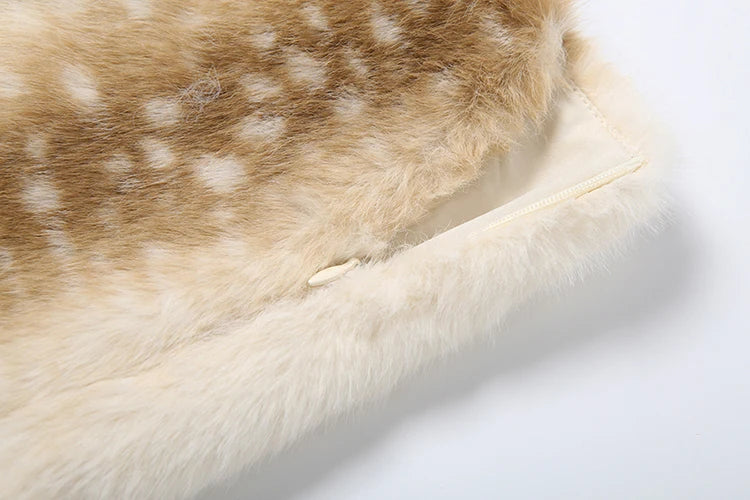 Sexy 2 Piece Set Women Invisible Button Corset Top+Gradient Furry Peach Hip Skirt Midnight Clubwear Christmas Outfits