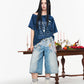 Women's Number Print T-Shirt, Vintage Football Jersey Style Top, Loose Fit Short Sleeve Casual Tee for Summer