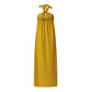 Women Halter Neck Maxi Dress Sleeveless Backless Tie Knot Flowy Casual Beach Cover Up Dress for Summer Vacation Sundress