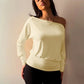 Solid Color Off Shoulder T Shirt Long Sleeve Tops Fashion 2026 Woman Clothes