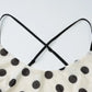 Retro Polka Dot Print Sleeveless Backless Maxi Dress Elegant Sexy Holiday Dresses Woman