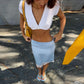 Single Button Deep V Neck Short Sleeve Crop Tops Womens T Shirts Fashion 2026 Women Summer Clothing