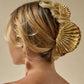Metal Irregular Texture Shell Shape Hair Claw Clips for Women Girls Hairclip Ponytail Hair Pins Fashion Jewelry Hair Accessories