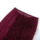 See Through Mesh Dress Suits for Woman Club Outfits Turtleneck Long Sleeve Bodysuit Top Furry Split Long Skirt