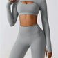 Simple 3 Piece Set Women Tracksuit Sporty Vest+Short Backless Tops+High-Waisted Casual Street Tight Leggings Suit