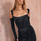 Sexy Hollow Out Backless Mini Dress For Women Elegant Spaghetti Strap Bodycon Party Short Dresses Vestido Clubwear