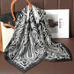 Bohemian Style Print Luxury Brand Silk Square Scarf Women Satin Shawls Neckerchief Wrap Scarves Bandana Hair Hjiab Floral