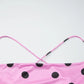 Polka Dot Print Pink Summer Dresses 2026 Sexy Lace Up Backless Maxi Dress Women' S Clothes