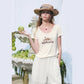 Women's Holiday‑Themed T‑Shirt with Cheetah Graphic Print, U‑Neck Short Sleeve Slim Fit Tee for Summer Casual Daily Wear