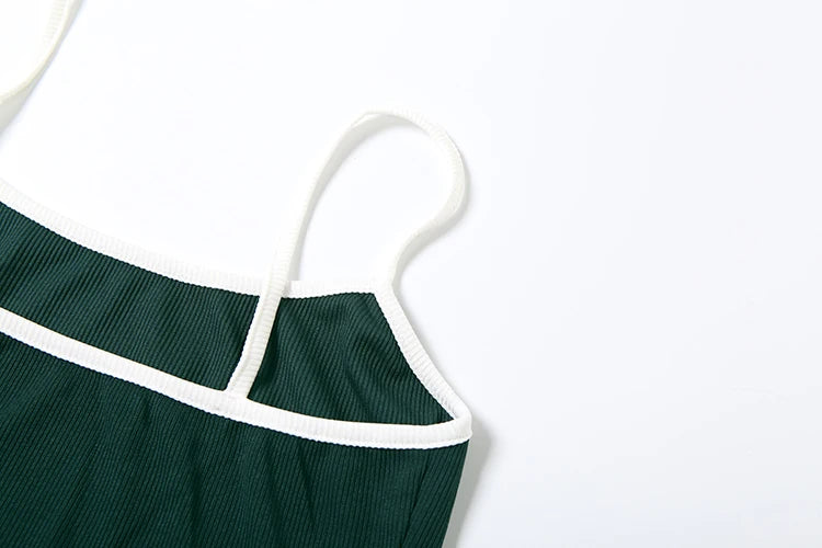 Fashion Casual 3Piece Set Women Tracksuit Patchwork Crop Top+Camisole+Flare Pant Matching Activity Stretch Street Outfits