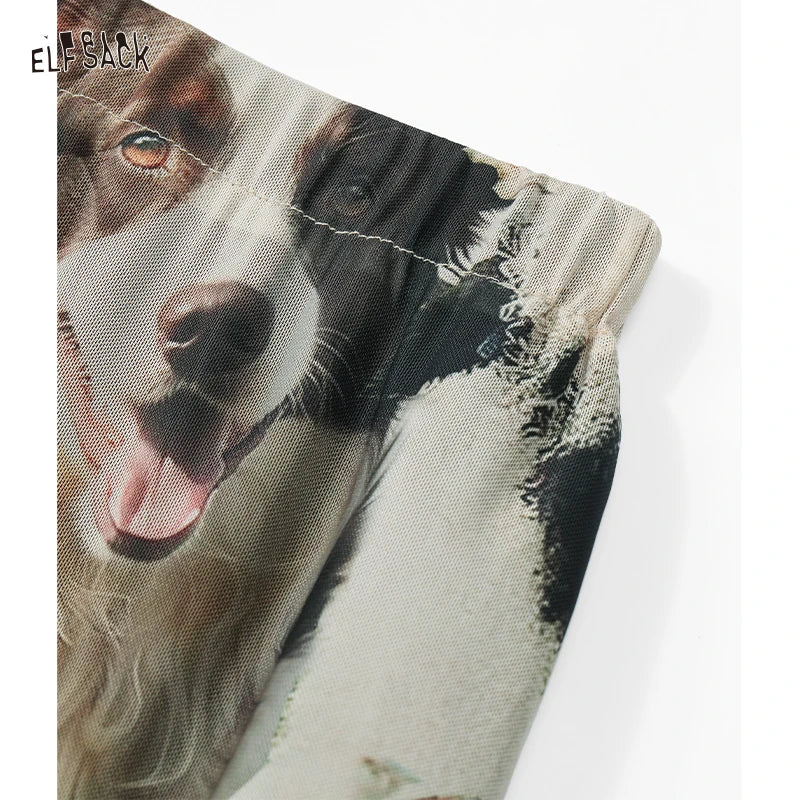 2025 Summer New Arrivals Casual Original Design Fully Printed A-Line Long Skirt