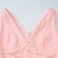 V-neck Sleeveless Long Dresses Chiffon Patchwork Pink French Style Elegant Dresses for Woman Clothing