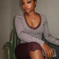 Autumn New Style 2 Piece Set Woman Sequin Print Low-Neck Full Sleeve T-Shirts+Skinny Wrap Hip Crop Pants Casual Suits