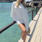 Flowing One Shoulder Draped Mini Dress Black White Classy Dresses for Woman Elegant Fall Clothing 2026