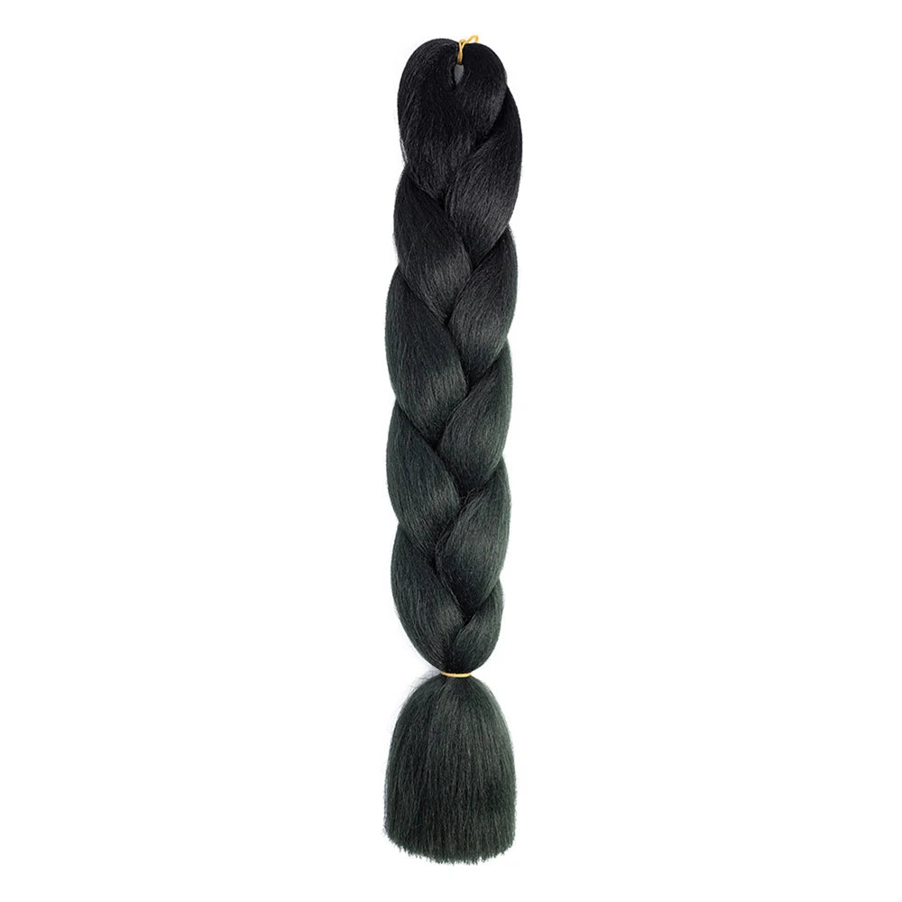 24 Inch Jumbo Braids Extensions Synthetic Braiding Hair Afro Ombre Color kanekalon Hair for Children Braid