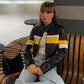 Crop PU Leather Jacket Zip Up Racing Jackets for Women 2023 Autumn Winter Coat Street Fashion Outerwear