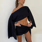 Y2K Two Piece Beach Outfit Off Shoulder Flare Sleeve Crop Top and Wrap Tie Skirt Summer Vacation Cover Up Party Clubwear