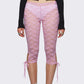 Lace Capri Leggings for Women Y2k Mesh See Through Pants Fairycore Floral Lace Tights Pants for Daily Streetwear