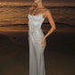 Sliver Spaghetti Strap Sexy Maxi Dress For Women Fashion Sparkle Sleeveless Backless Ruched Beach Club Sexy Long Dress
