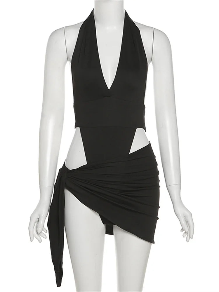 Sexy Women 2 Piece Sets 2025 Trend Beach Vacation Wear Basic Bikini Bodysuit Skirts For Clothing Swimsuit Match Suits