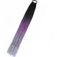 Synthetic 24inch Girls Colored Box Braided Ponytail With Elastic Rubber Band Hair Extensions Rainbow Color Box Pigtail Hairpiece