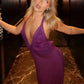 Women Halter Sexy Maxi Dress Deep V Neck Ruched Bust Bodycon Long Dress Elegant Evening Cocktail Party Formal Dresses