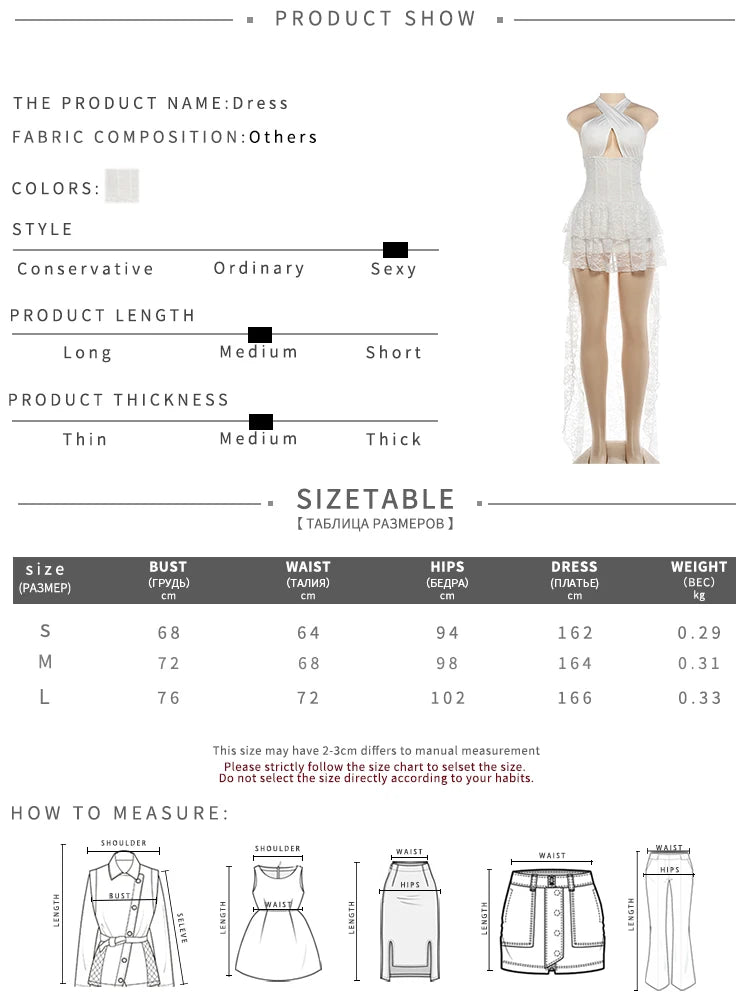 Sexy Backless Tierred Long Dress Woman Cross Halter Off Shoulder Lace Patchwork Hem Birthday Party Elegant Vestidos