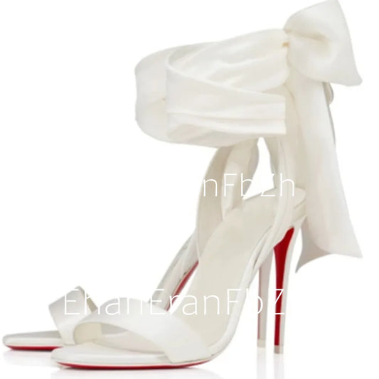 European and American Summer New Ankle Strap Women's Slim High-heeled Sandals Fashionable and Sexy Party Wedding Sandals