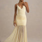 Deep V Neck Sleeveless Backless Pleated Long Dresses See Through Mesh Patchwork Elegant Party Dresses