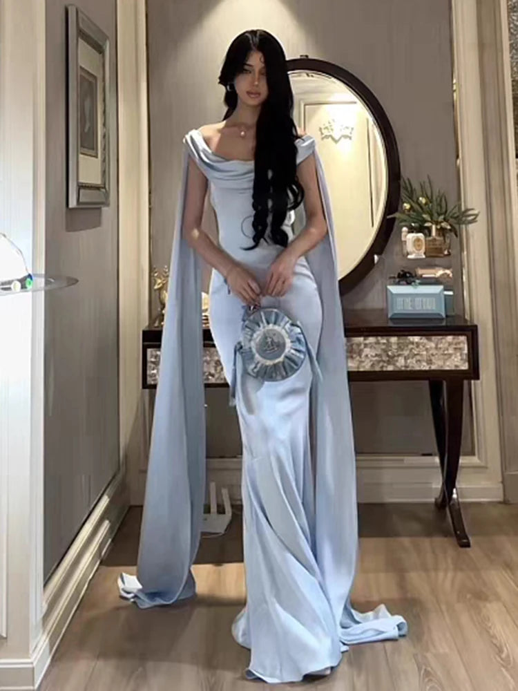 Backless Bandage Maxi Dress Women Long Tassel Low-Neck Solid Skinny Elegant Birthday Party Chic Vacation Vestidos
