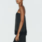 Women Solid Tube Tops Summer Eyelash Lace Trim Backless Off-Shoulder Bandeau Backless Tank Shirts Y2K Streetwear