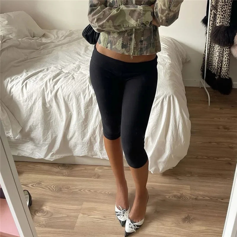 Women's High Waist Capri Leggings Stretch Yoga Pants Fitness Trousers Casual Sports Activewear for Running Gym Workout