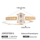 18K Gold Plated Stainless Steel Geometric Fashion Ring Waterproof Anti Allergic colorfast Fashion Jewelry Unisex 2024