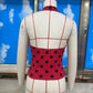 Women Polka Dot Halter Top Deep V Neck Sleeveless Backless Slim Fit Cropped Tank Top Vintage Y2K Summer Party Camisole