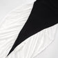 Black and White Patchwork Evening Dresses Woman Elegant Halter Neck Backless Ruched Long Maxi Dress