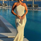Sexy Crochet Dress Women Vacation See Through Sleeveless Backless Skinny Stretch Beach Midnight Elegant Maxi Bodycon