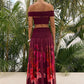 Print Two Piece Set Women Elegant Strapless Crop Top And Maxi Skirt Sets Female Pleated Beach Club Party Dress Set