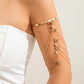 17 Styles Boho Crystal Pendant Cuff Open Bangles for Women Wed Bridal Goth Tassel Link Arm Bracelets Party Jewelry Gift