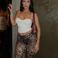 Leopard Print Cropped Pants Women 2025 Spring Summer Trend Wild Elastic Waist Buttoms Classic Skinny Basic Streetwear