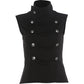 Button Decoration Turtleneck Irregular Splits Hen Tops+Mini Shorts Sexy Fashion 2 Piece Set Women Sexy Classic Streetwear