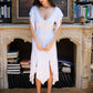 Women Lace V Neck Flutter Sleeve Midi Dress Ruched Waist Irregular Split Hem Bodycon Dress Beach Wedding Guest Dress