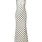 Retro Polka Dot Print Sleeveless Backless Maxi Dress Elegant Sexy Holiday Dresses Woman
