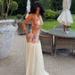 Floral Print Patchwork Sleeveless Maxi Dresses with Cut Out Elegant Party Dress Woman for Birthday Pictures