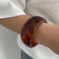 Y2K Kpop Glossy Irregular Thick Resin Acrylic Bangles for Women  2025 New Trend Vintage Arm Bracelets Pulseras Jewelry