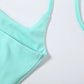 Fashion 3-Piece Set Women Halter Low-Neck Vest+Elastic Waist Skirt+Mini Short Solid Summer Vacation Chic Streetwear