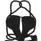 Hollow Jumpsuit Women Halter Chest Wrapped Waistless Backless Bandage Appliques Sexy Hottie High Street Hipster Overalls