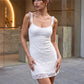 Vintage Y2K Women Floral Lace Bodycon Mini Dress Ruffle Trim Spaghetti Strap V Neck Sleeveless Club Night Short Dress