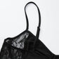 Lace Hollow Sexy Black Dresses for Woman Party Evening Outfits Spaghetti Strap Low Cut Backless Maxi Dress