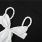 Elegant Plait Patchwork Dress Women Fashion Classic  Backless Low-Neck Sleeveless Vacation Party Club Stretch Bodycon